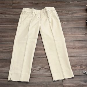 Loft Riviera Cropped Pants, size 8, inseam 25”, beige, brand new